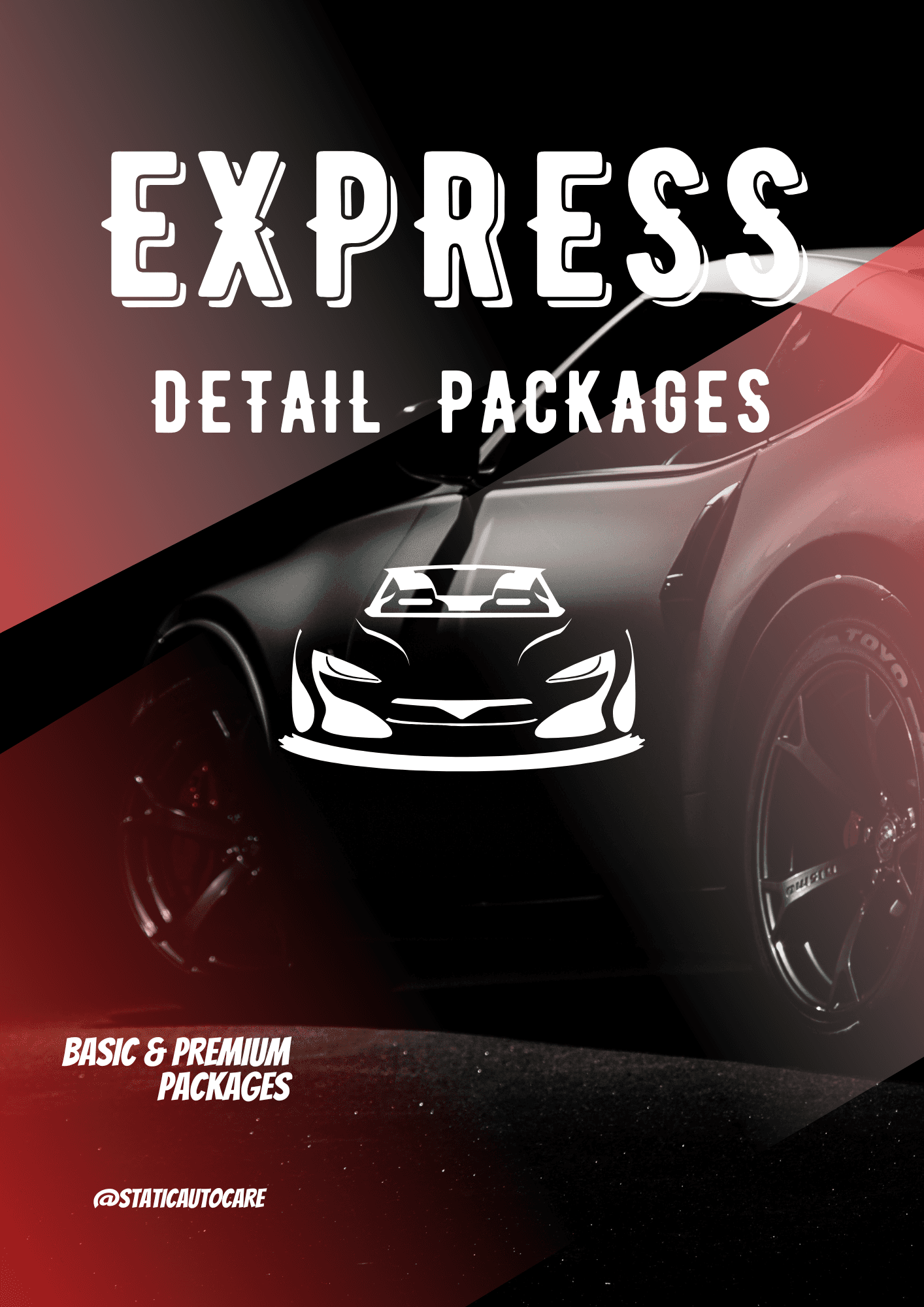 Express Standard & Premium Detail Service Packages - Static Auto Care