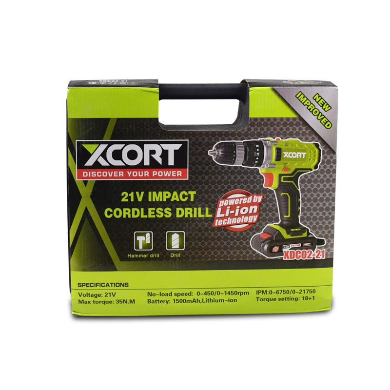 Cordless Electric Battery Powered Impact Drill 220V