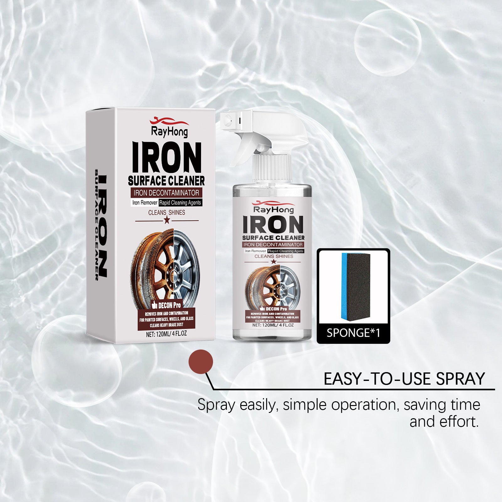 Car Wheel Hub Rust Removing Cleanser