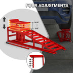 2 Pack Hydraulic 5 Tonne Hydraulic Vehicle Service Ramps