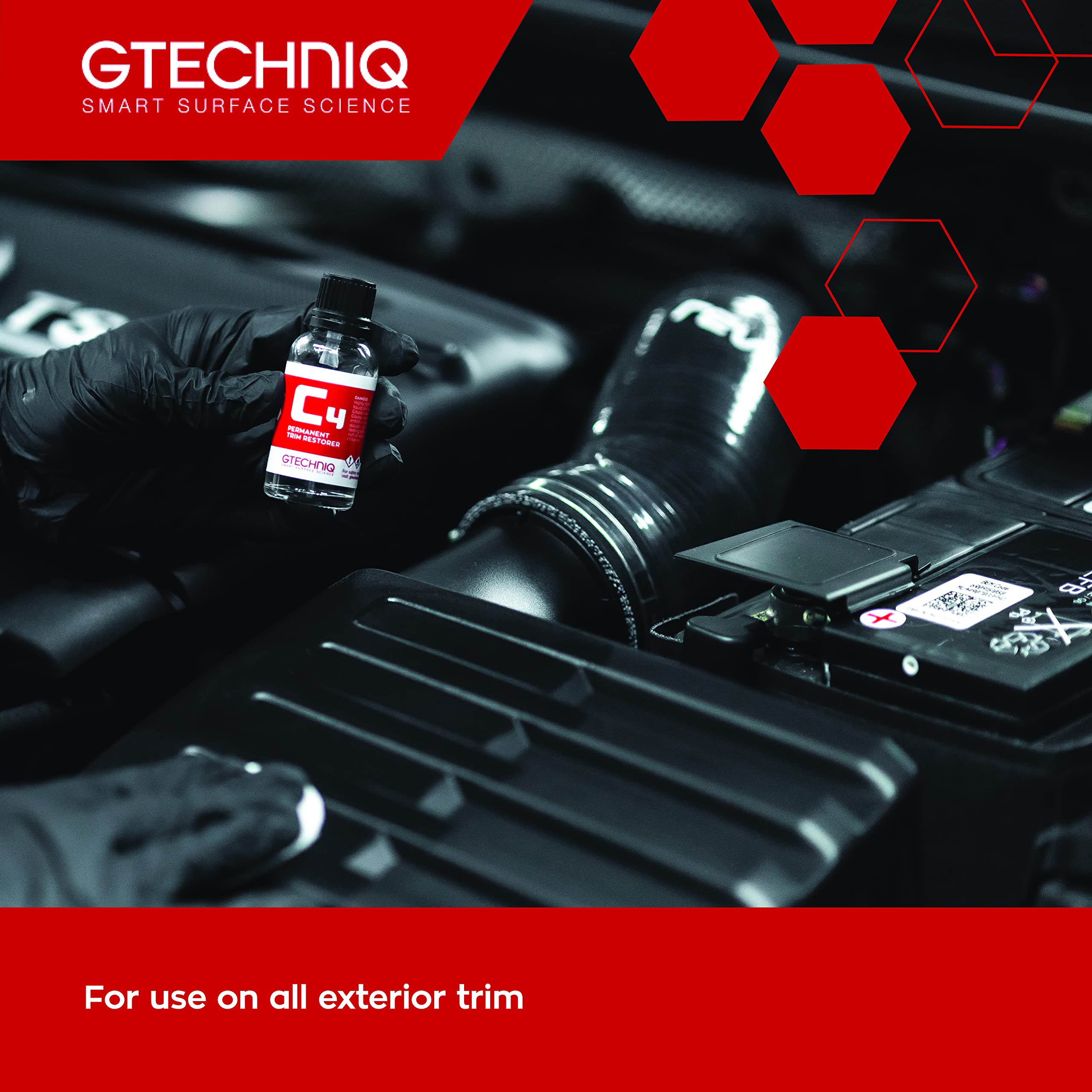 Gtechniq C4 Permanent Trim Restorer 30ml - 2 Year Protection