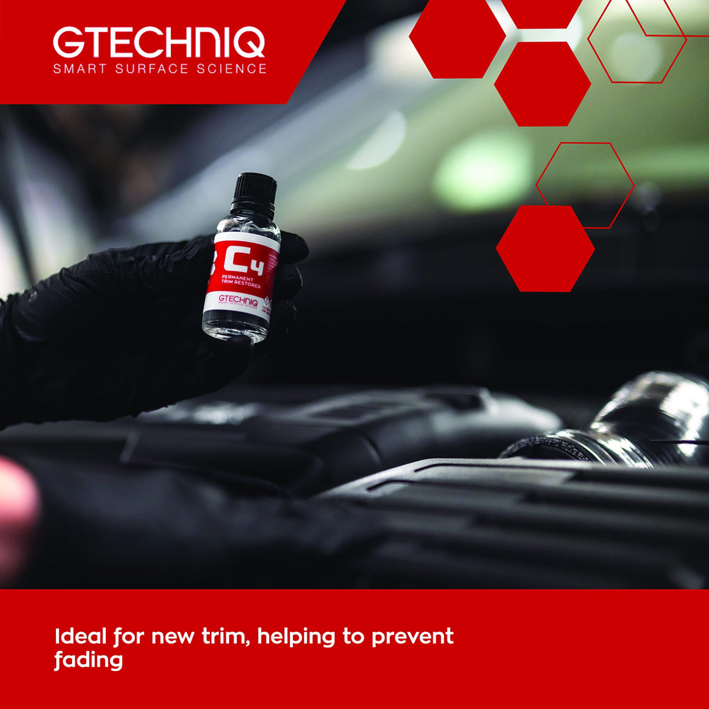Gtechniq C4 Permanent Trim Restorer 30ml - 2 Year Protection