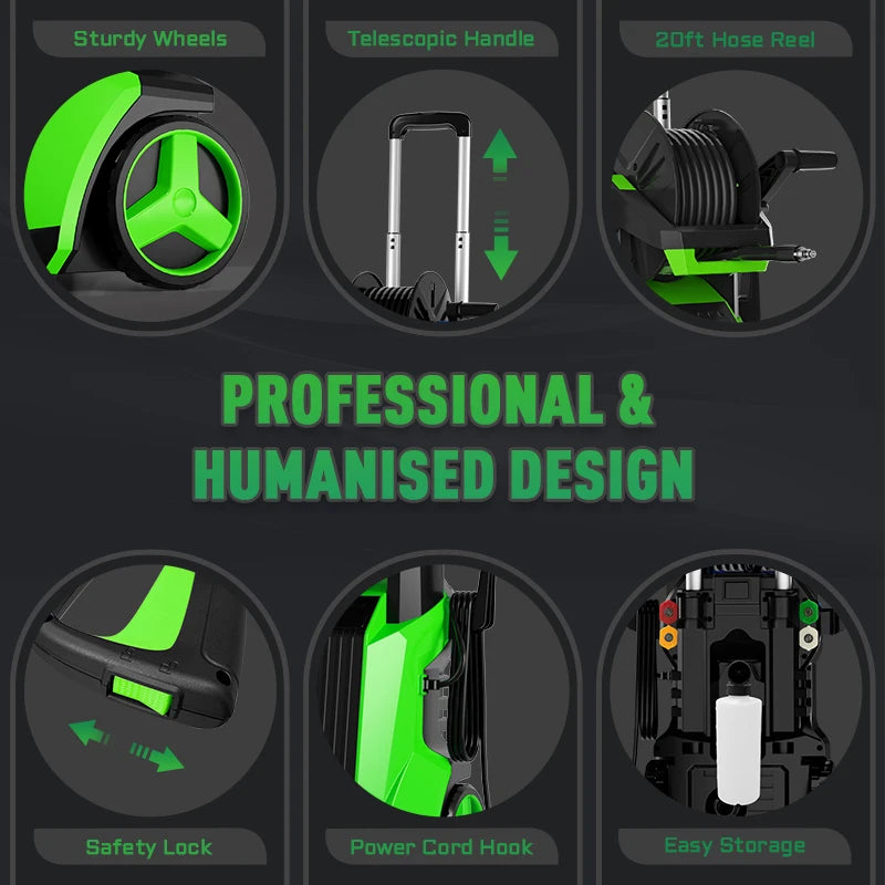 Electric Pressure Washer 5000PSI 3.5GPM with Touch Screen