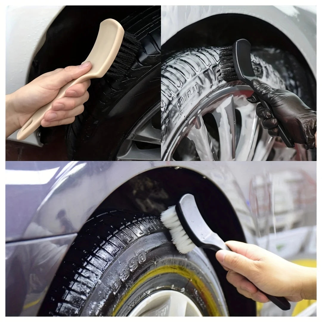 Car Tyre Rim & Wheel Hub Extended Cleaning Brush