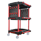 Auto Detailing & Service 3 Tier Metal Pull Trolley