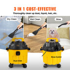 SucceBuy Wet & Dry Vac 3 in 1 Portable Shop Vacuum