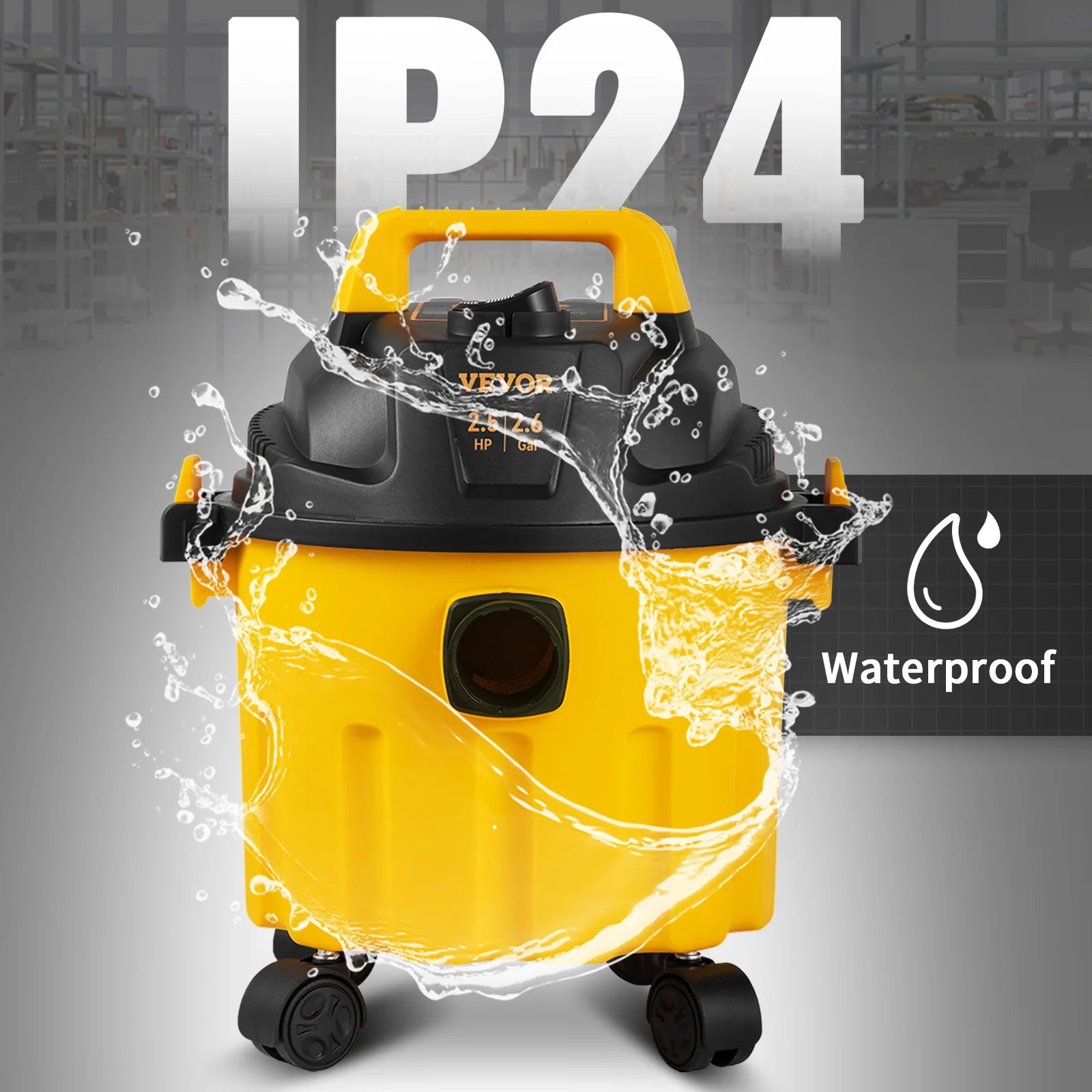 SucceBuy Wet & Dry Vac 3 in 1 Portable Shop Vacuum