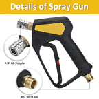 High Pressure 1/4" Quick Connector Gun