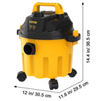SucceBuy Wet & Dry Vac 3 in 1 Portable Shop Vacuum