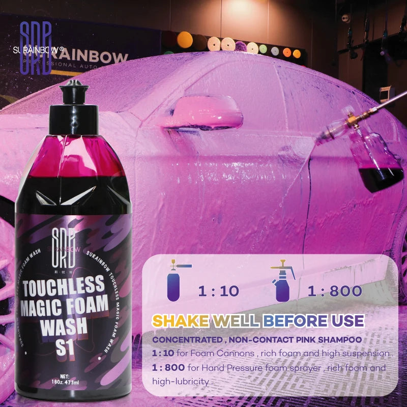 Pink Foaming Extreme Body Wash & Wax Shampoo