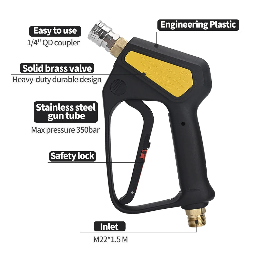 High Pressure 1/4" Quick Connector Gun