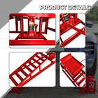 2 Pack Hydraulic 5 Tonne Hydraulic Vehicle Service Ramps