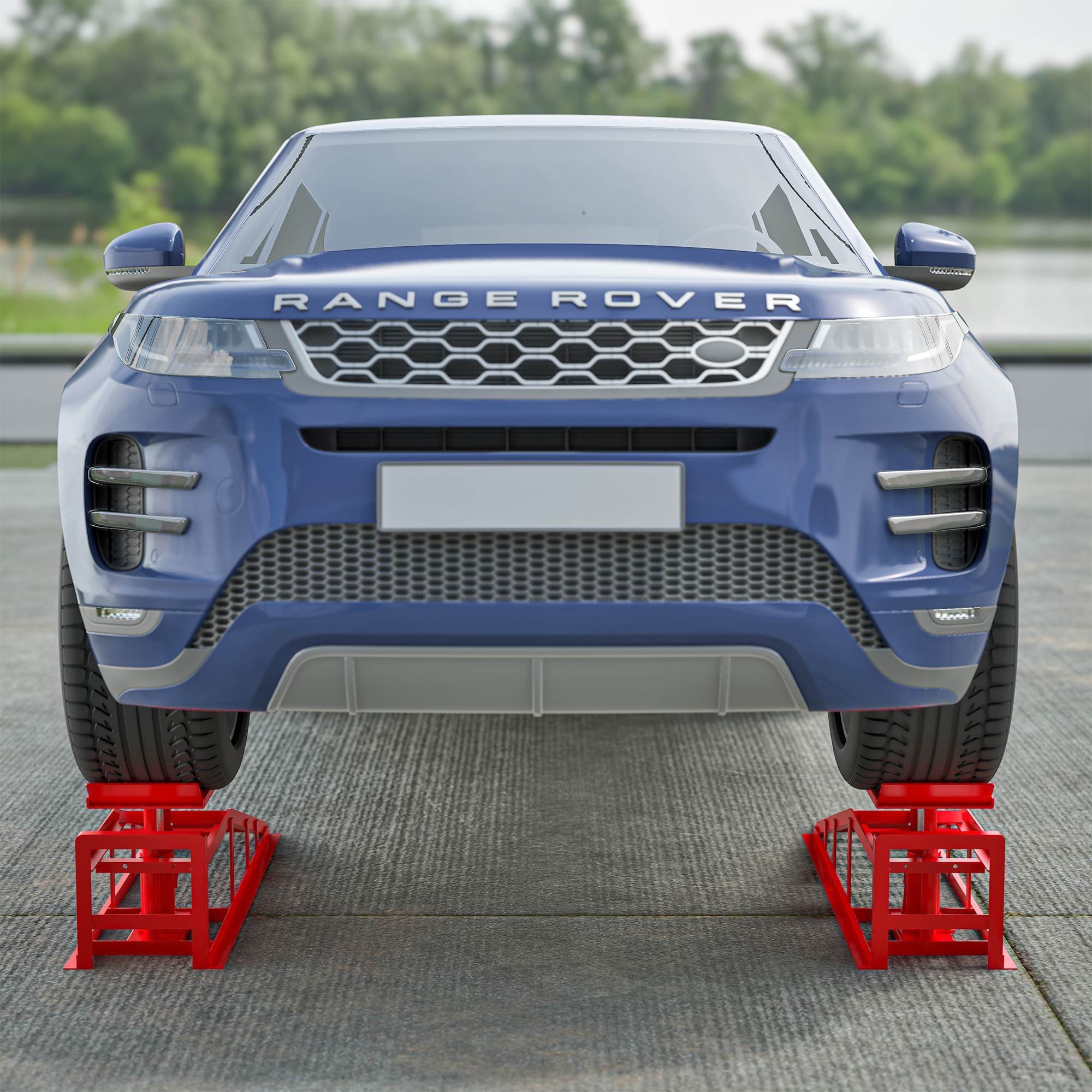 2 Pack Hydraulic 5 Tonne Hydraulic Vehicle Service Ramps