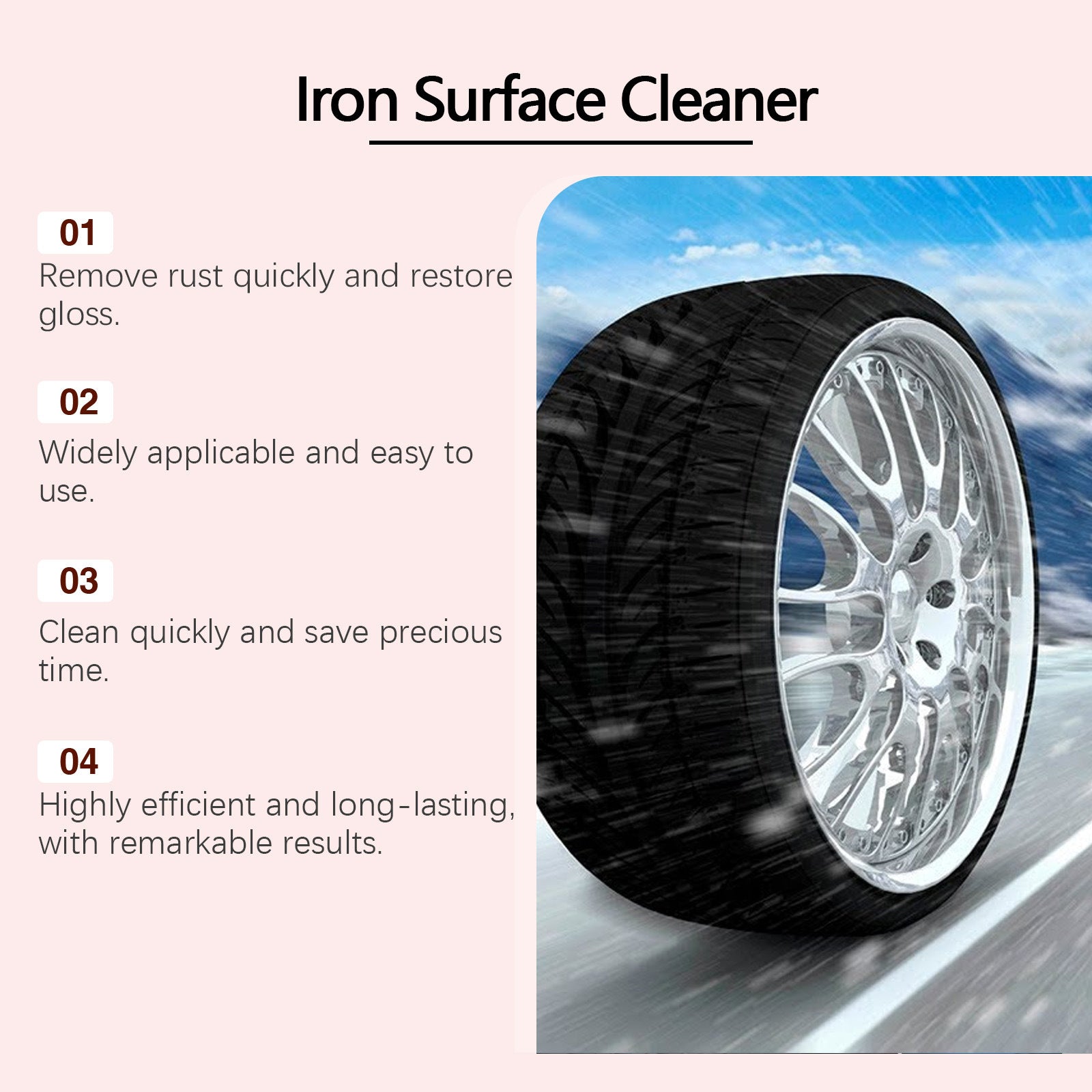 Car Wheel Hub Rust Removing Cleanser