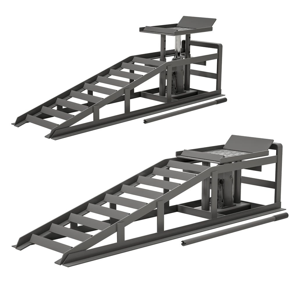 2 Pack Hydraulic 5 Tonne Hydraulic Vehicle Service Ramps
