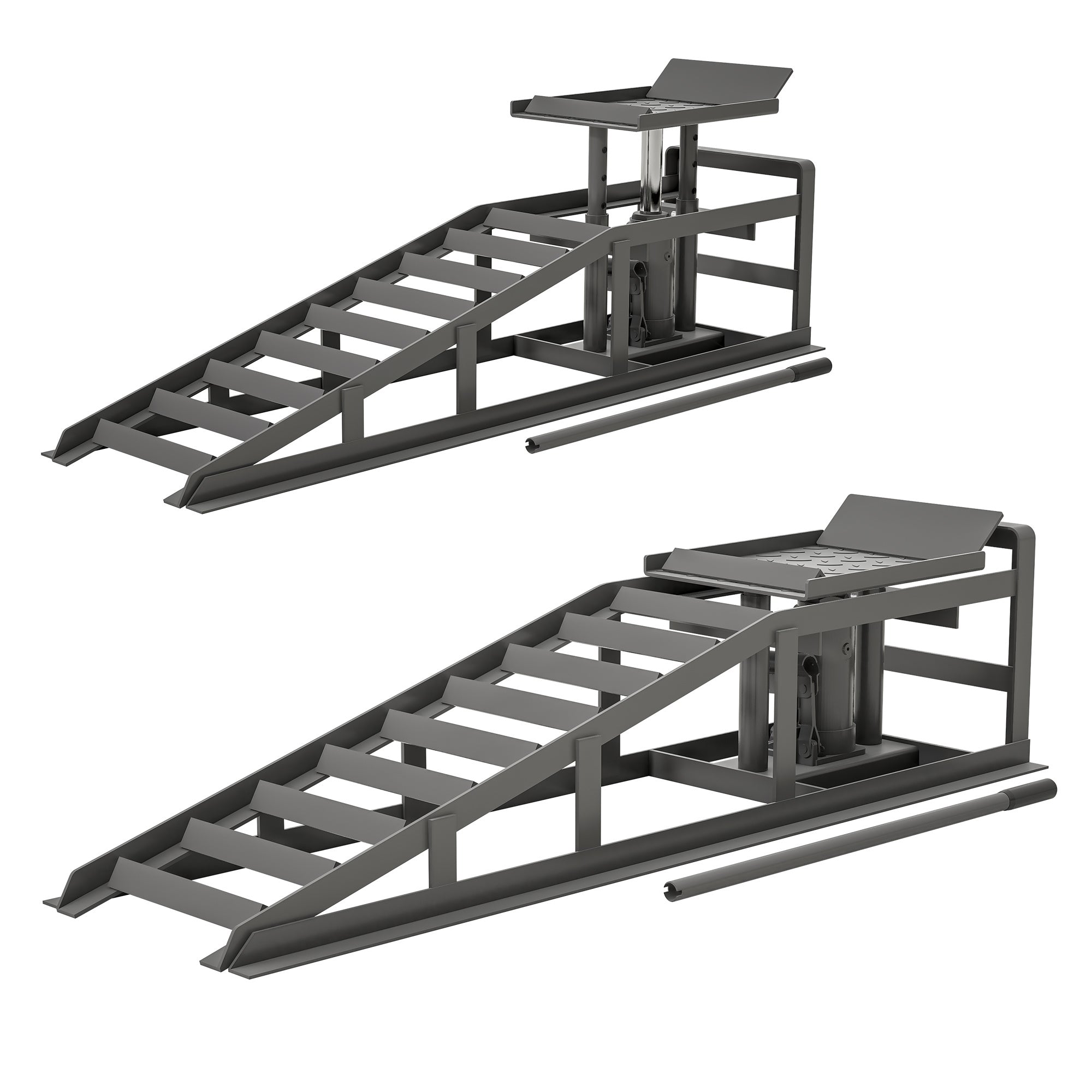 2 Pack Hydraulic 5 Tonne Hydraulic Vehicle Service Ramps