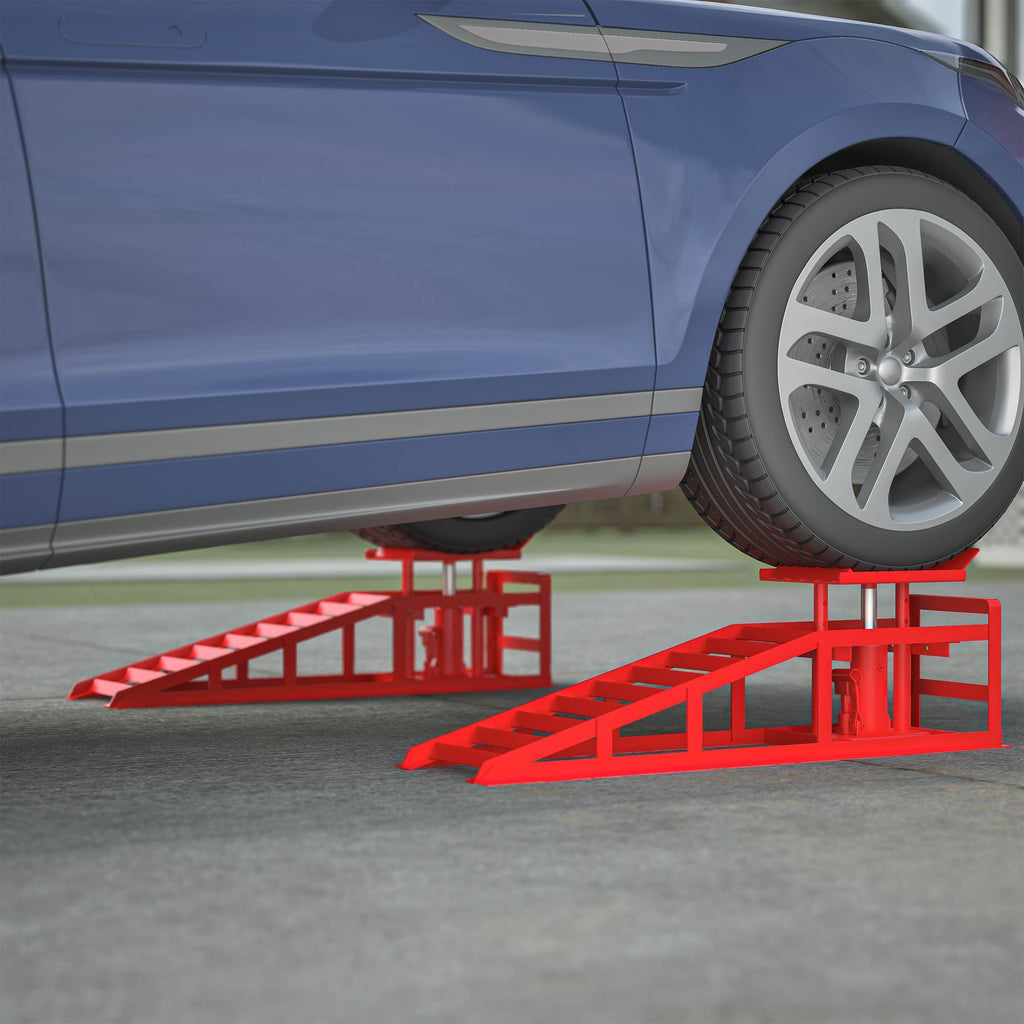 2 Pack Hydraulic 5 Tonne Hydraulic Vehicle Service Ramps